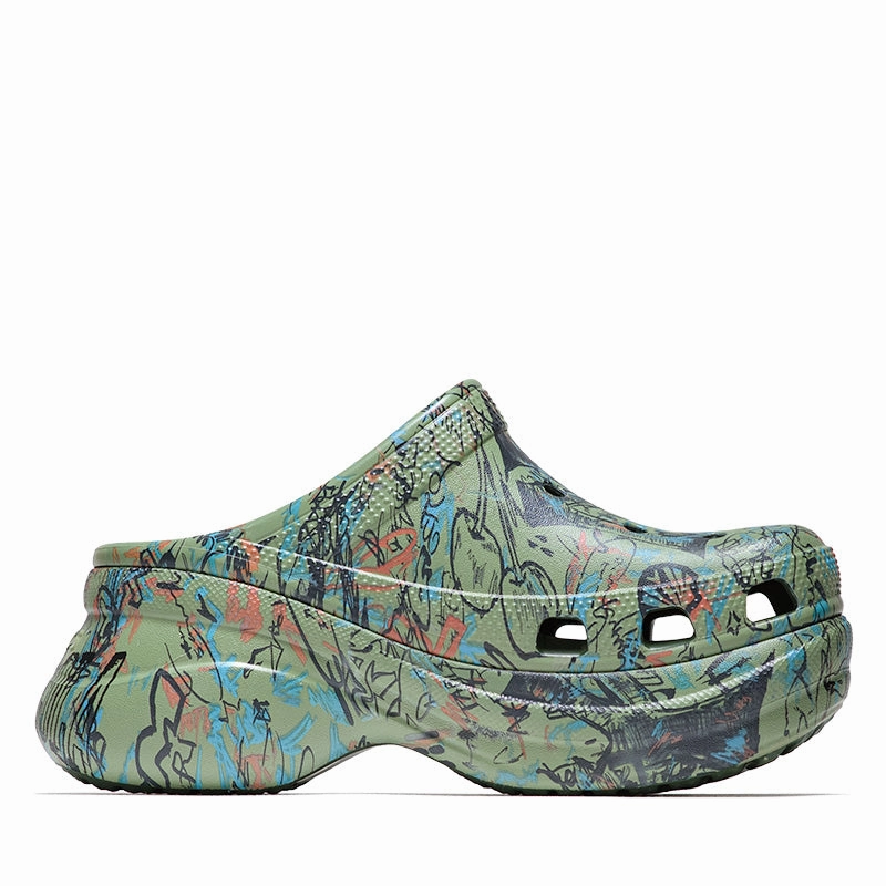 Mowalola x Crocs Bae - Forest Heel Free Resort Style