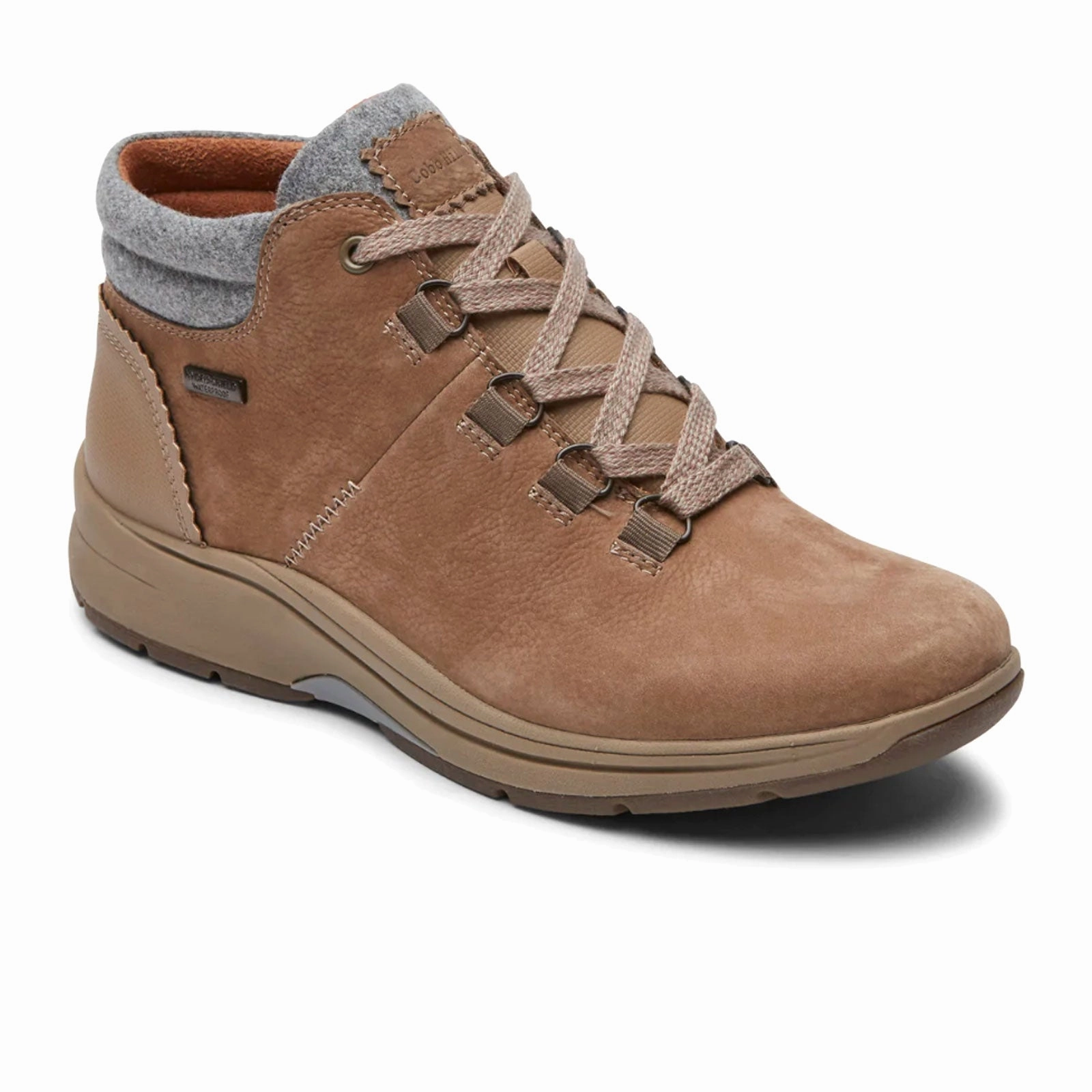 Cobb Hill Pyper Waterproof Hiker (Women) - Taupe Nubuck Train Ride