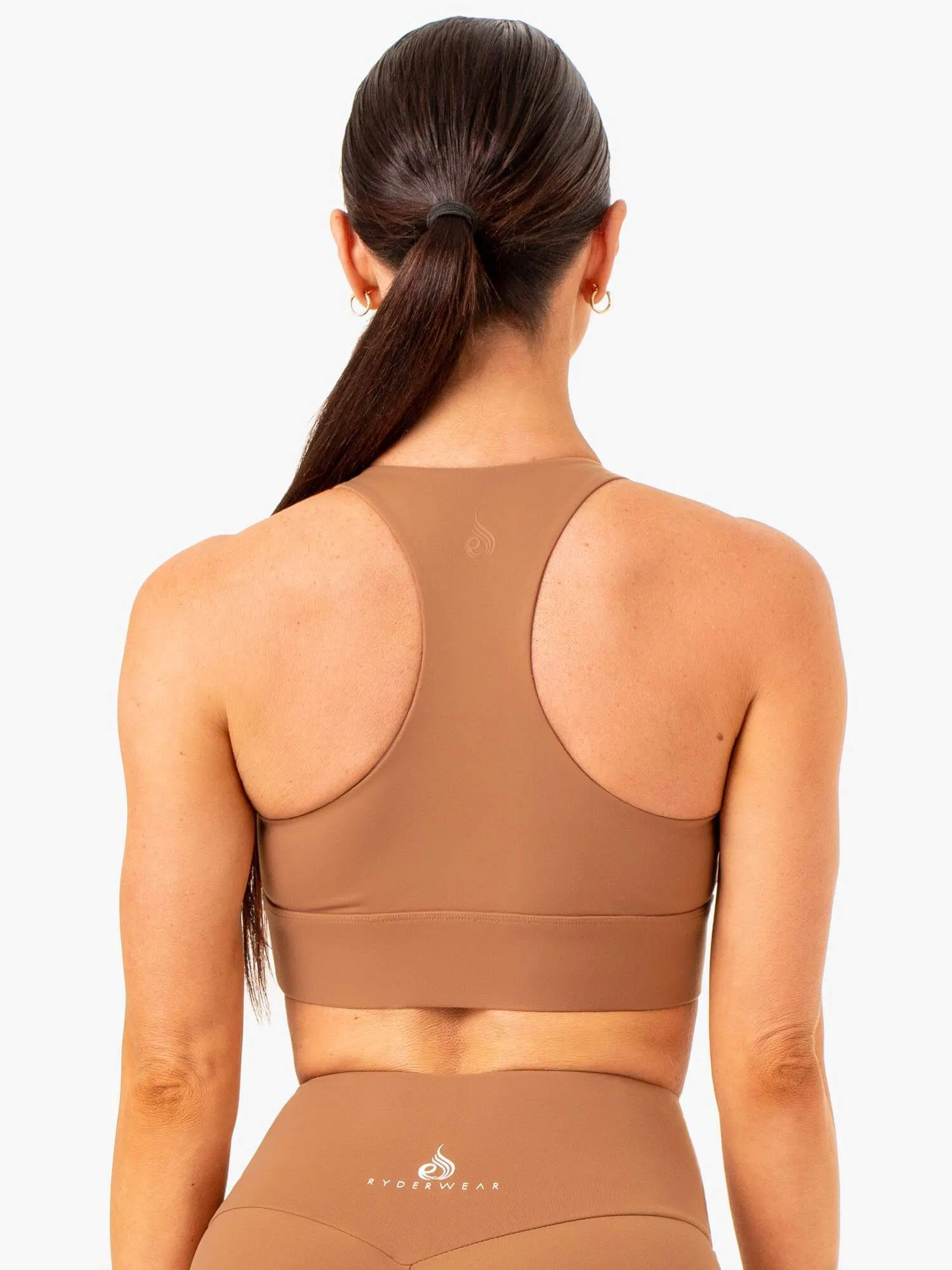 Focus Contour Sports Bra - Mocha Yellow sports outfit