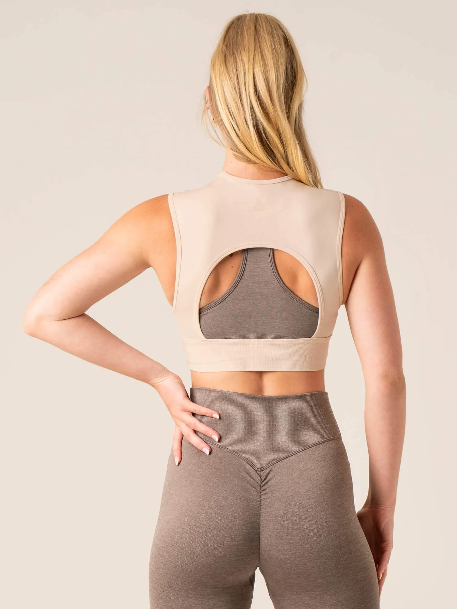 Everyday Comfort Fit Focus Seamless Tank - Chalk Marl