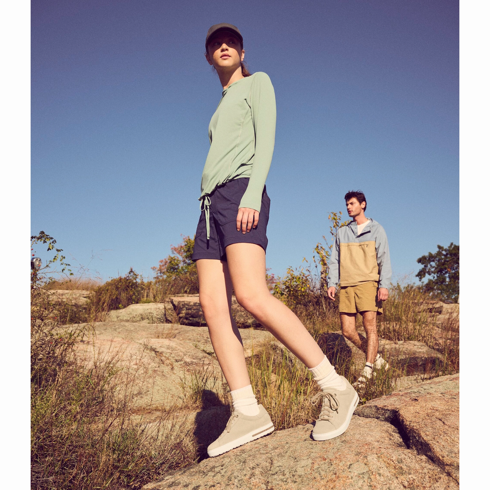 Feel Good Wide Lane Birkenstock Bend Narrow Sneaker (Women) - Sandcastle Suede