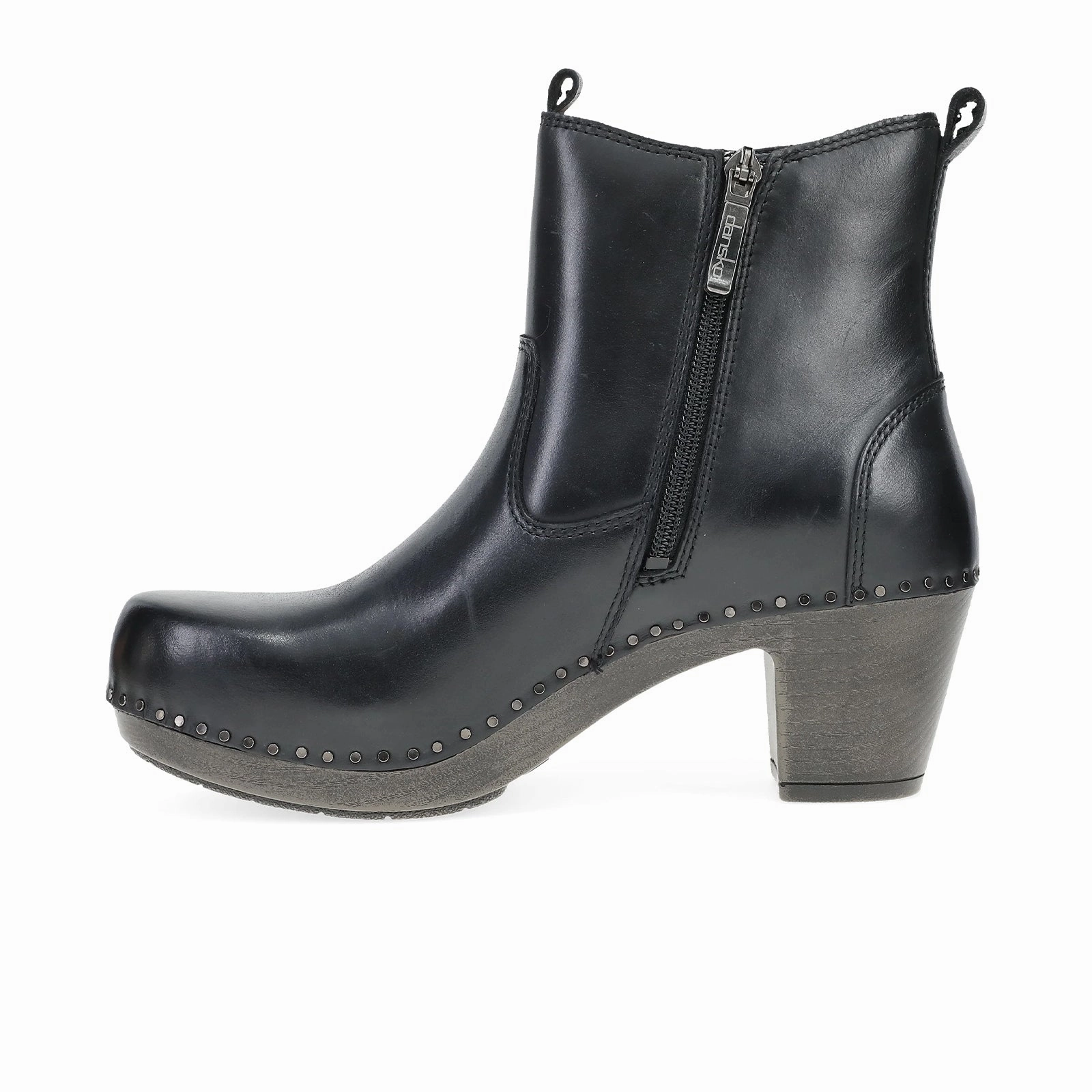 Fair View Dansko Shayna Heeled Boot (Women) - Black Burnished Calf