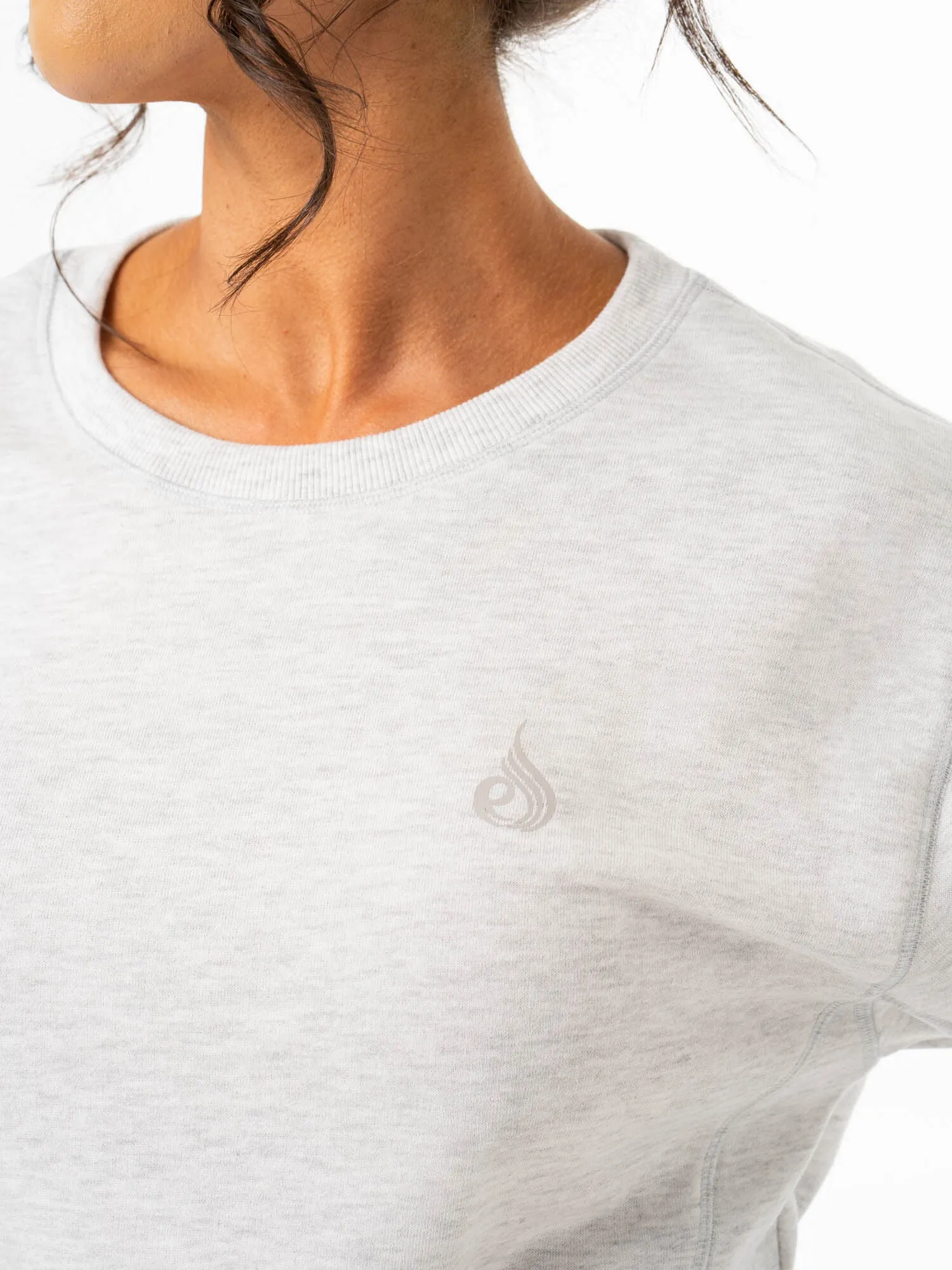 professionals Activewear Force Crew Neck - Chalk Grey Marl