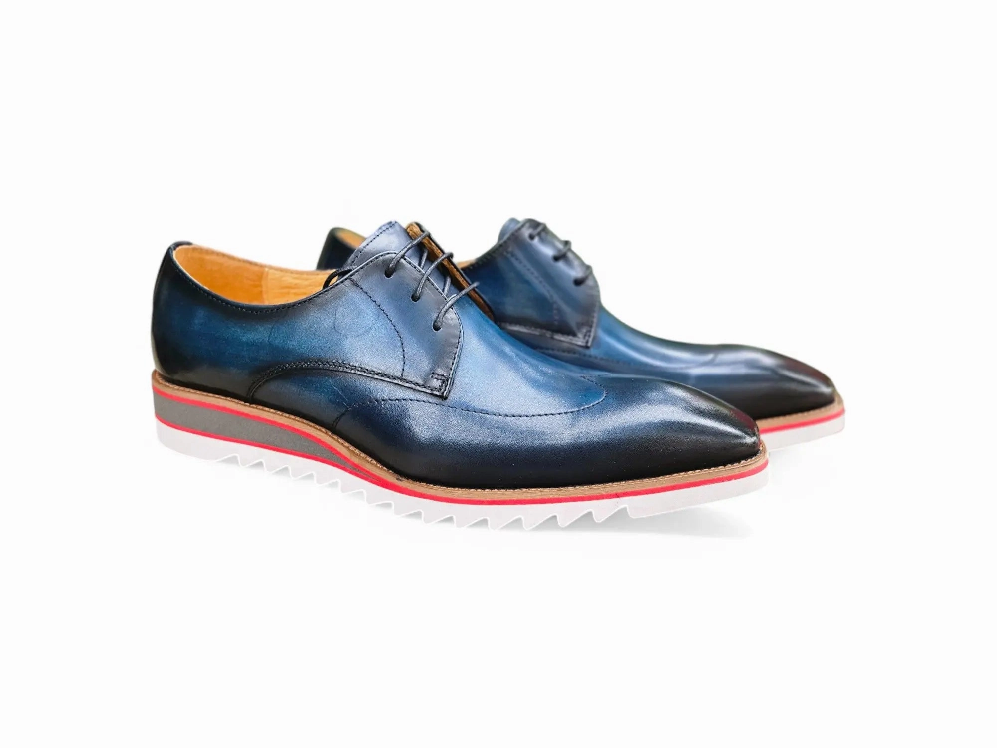 Oxford ?? bout uni avec coutures ?? bout d'aile style Blucher Casual Everyday Footwear