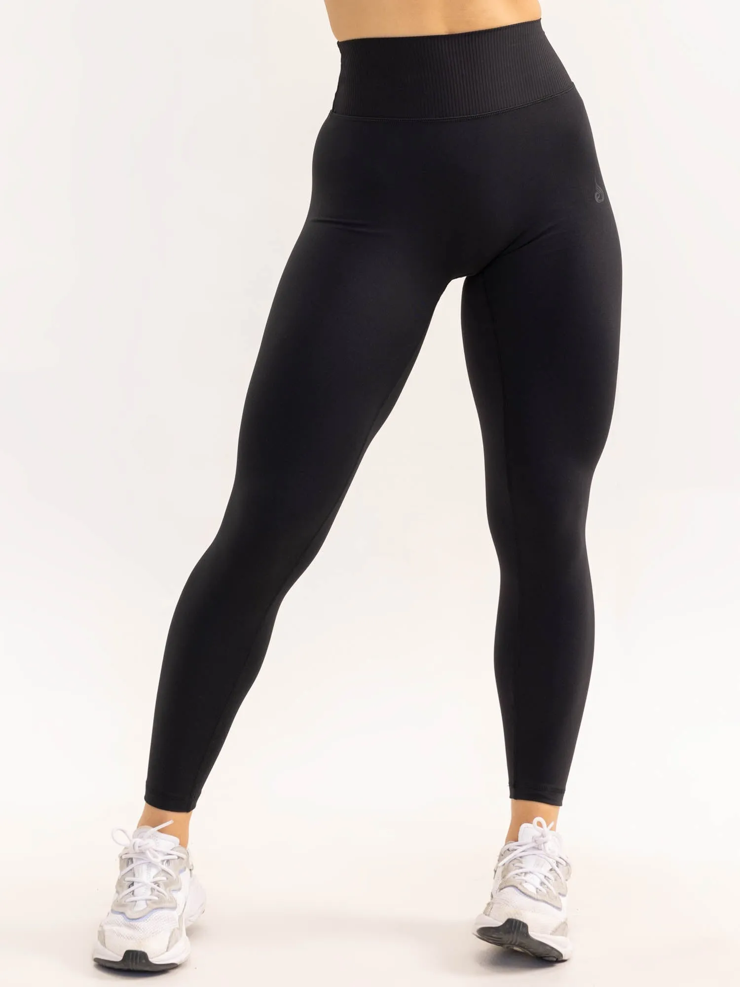 Activate High Waisted Leggings - Black Quick Dry For Kids