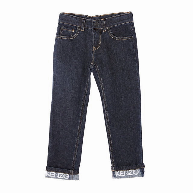 Edgy Kenzo Kids Jeans in DARK INDIGO LAME