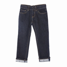 High contrast kids' outfits Kenzo Kids Jeans in DARK INDIGO LAME