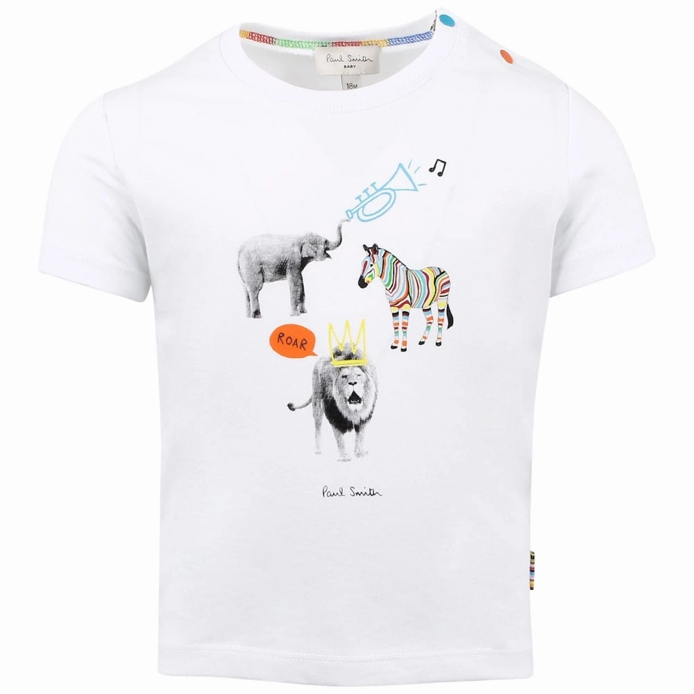 Paul Smith Junior Rod T-Shirt in White Velvet