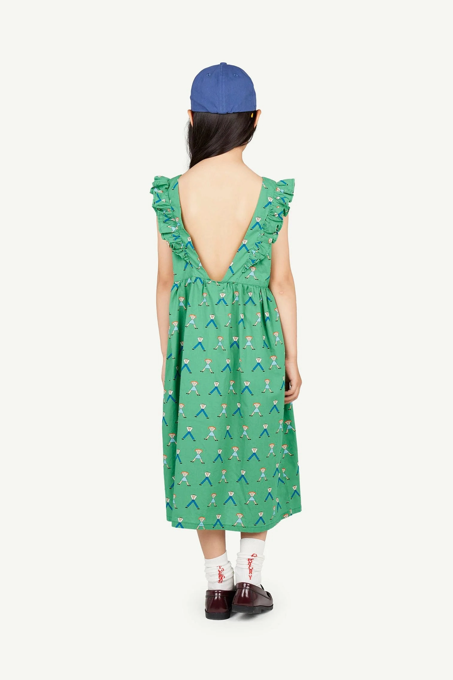 THE ANIMALS OBSERVATORY Kids Girl Flowers Otter Dress Comfortable