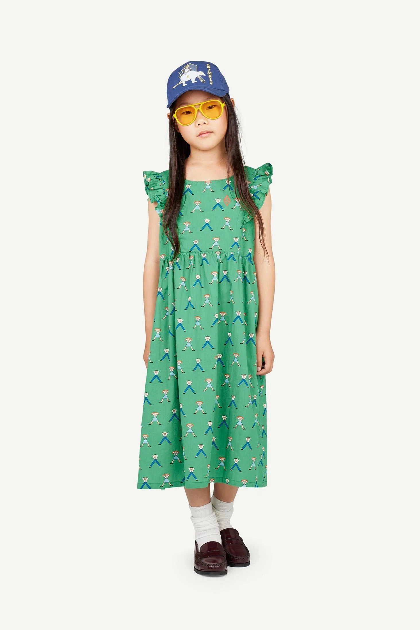 Detachable New THE ANIMALS OBSERVATORY Kids Girl Flowers Otter Dress