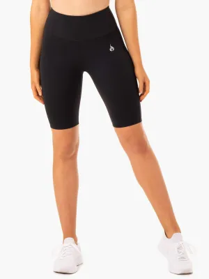 Staples Scrunch Bum Bike Shorts - Black Breathable Material Soft Fabric