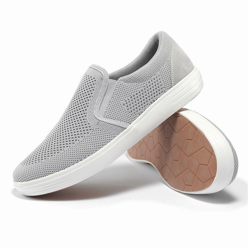 Easy Slip-on Footwear Tiosebon Men's Knit Loafers Skate Shoes