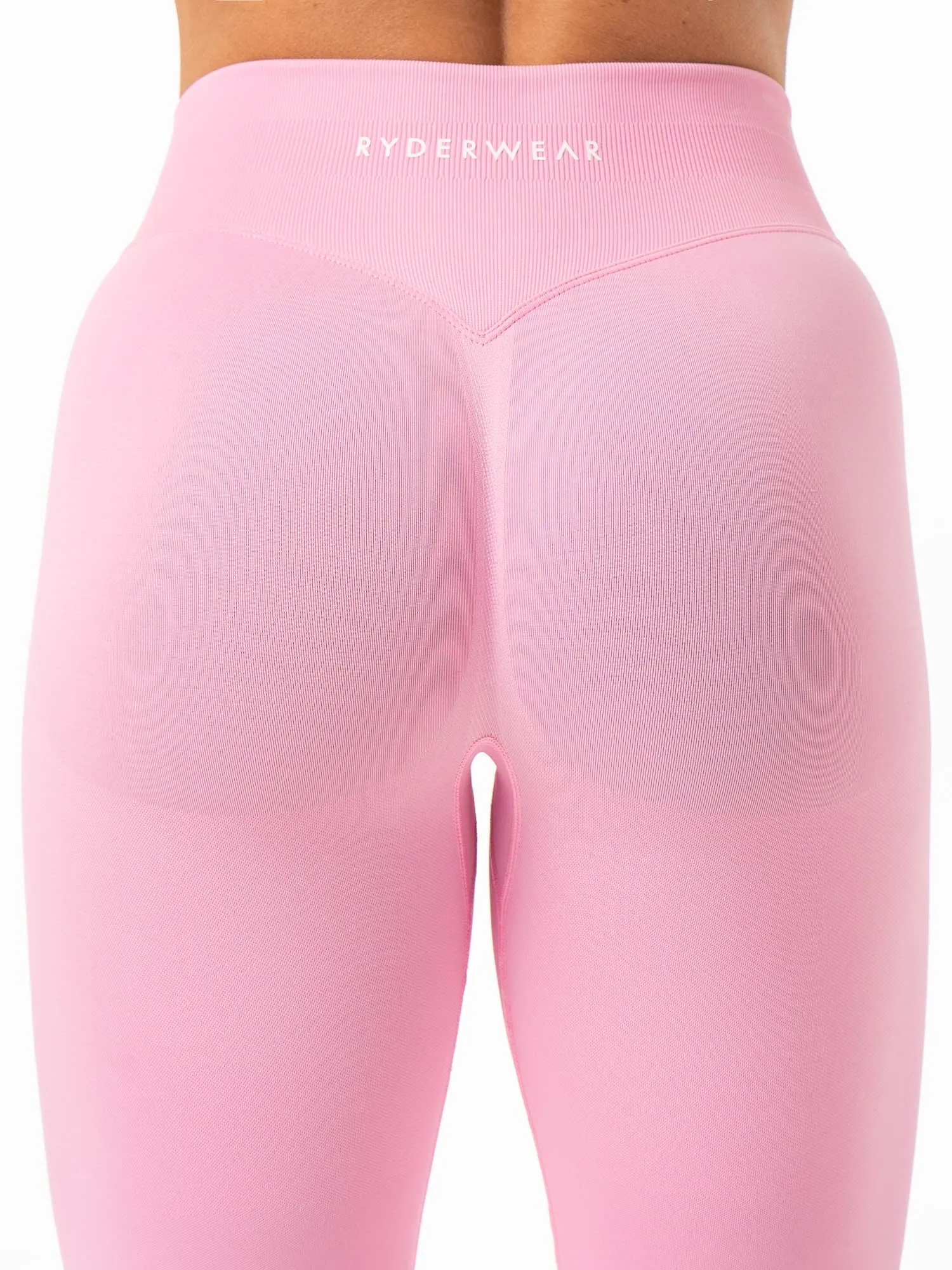 Tapered leg Sleek Design Boost Seamless Leggings - Bubblegum