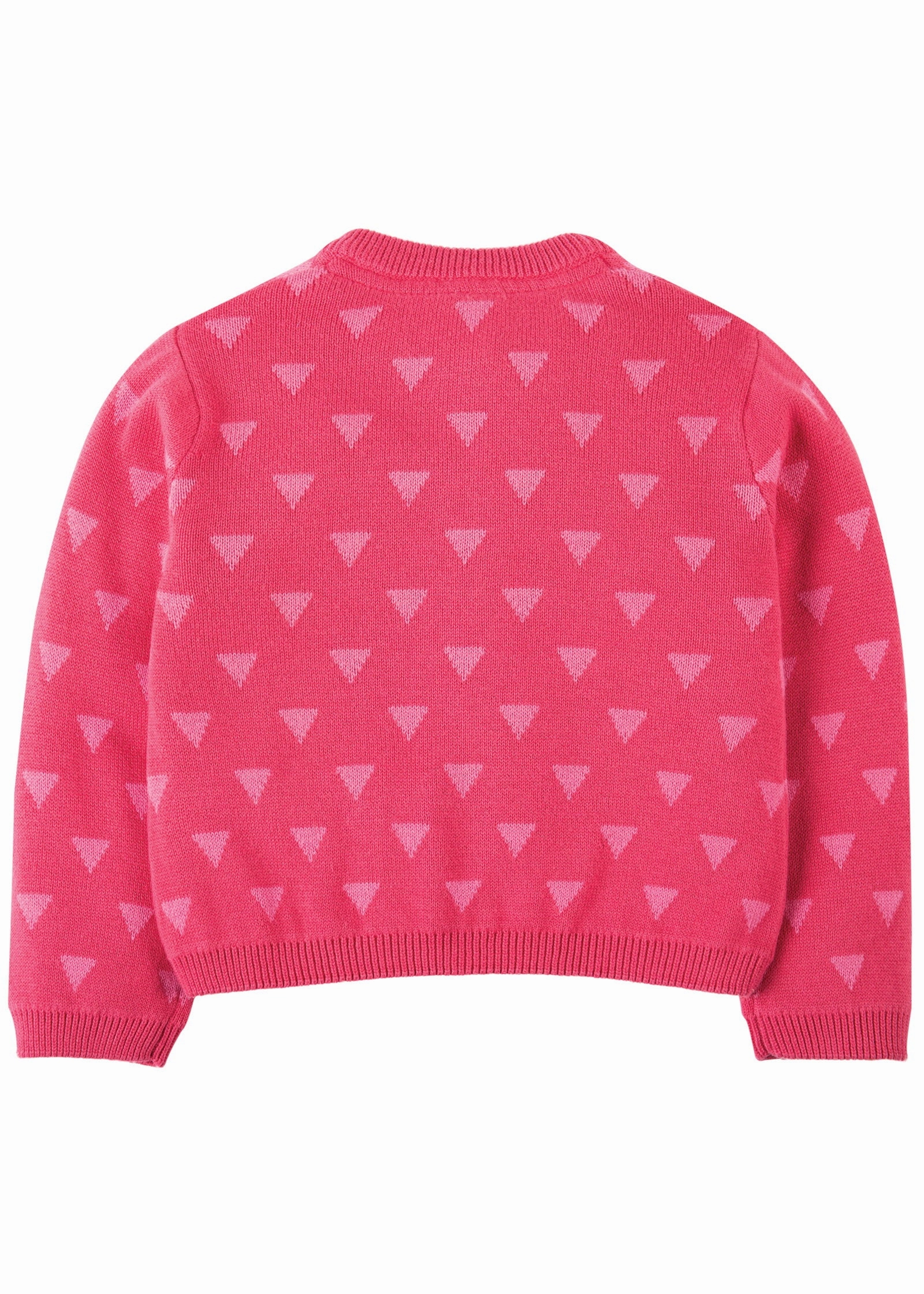 Frugi Baby Girls Raspberry Bunny Little Betsy Cardigan Regular - fit