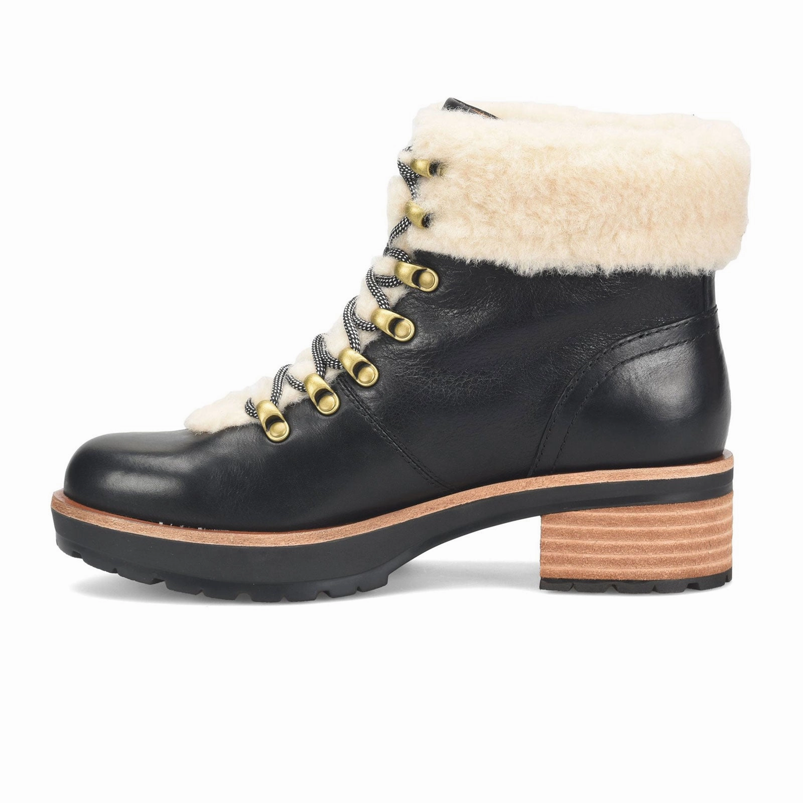 Eco Friendly Kork-Ease Winslet Heeled Mid Boot (Women) - Black