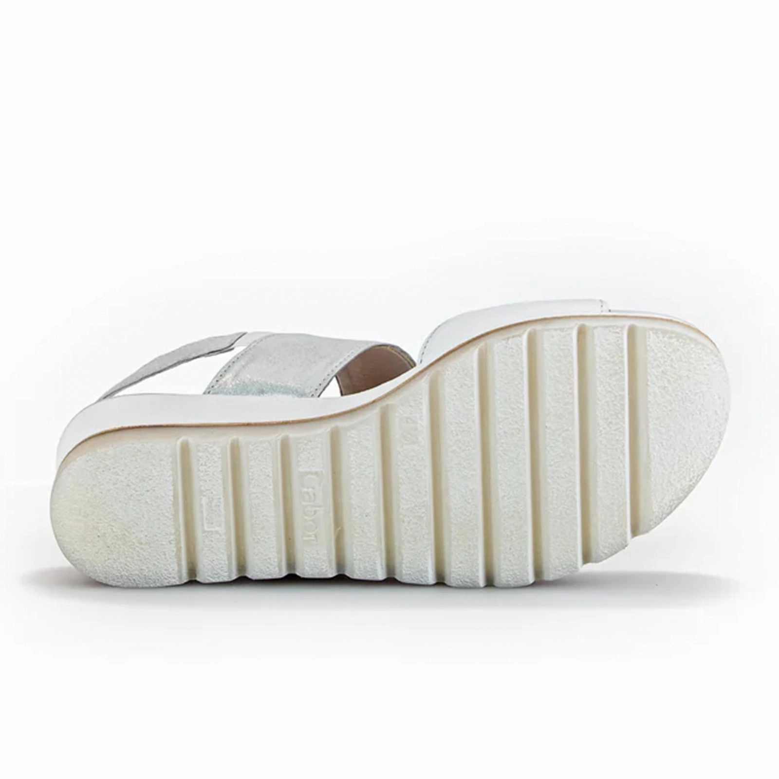 Comfortable Flexibility Gabor 645 Platform Wedge Sandal (Women) - Weiss/Ice Nappa