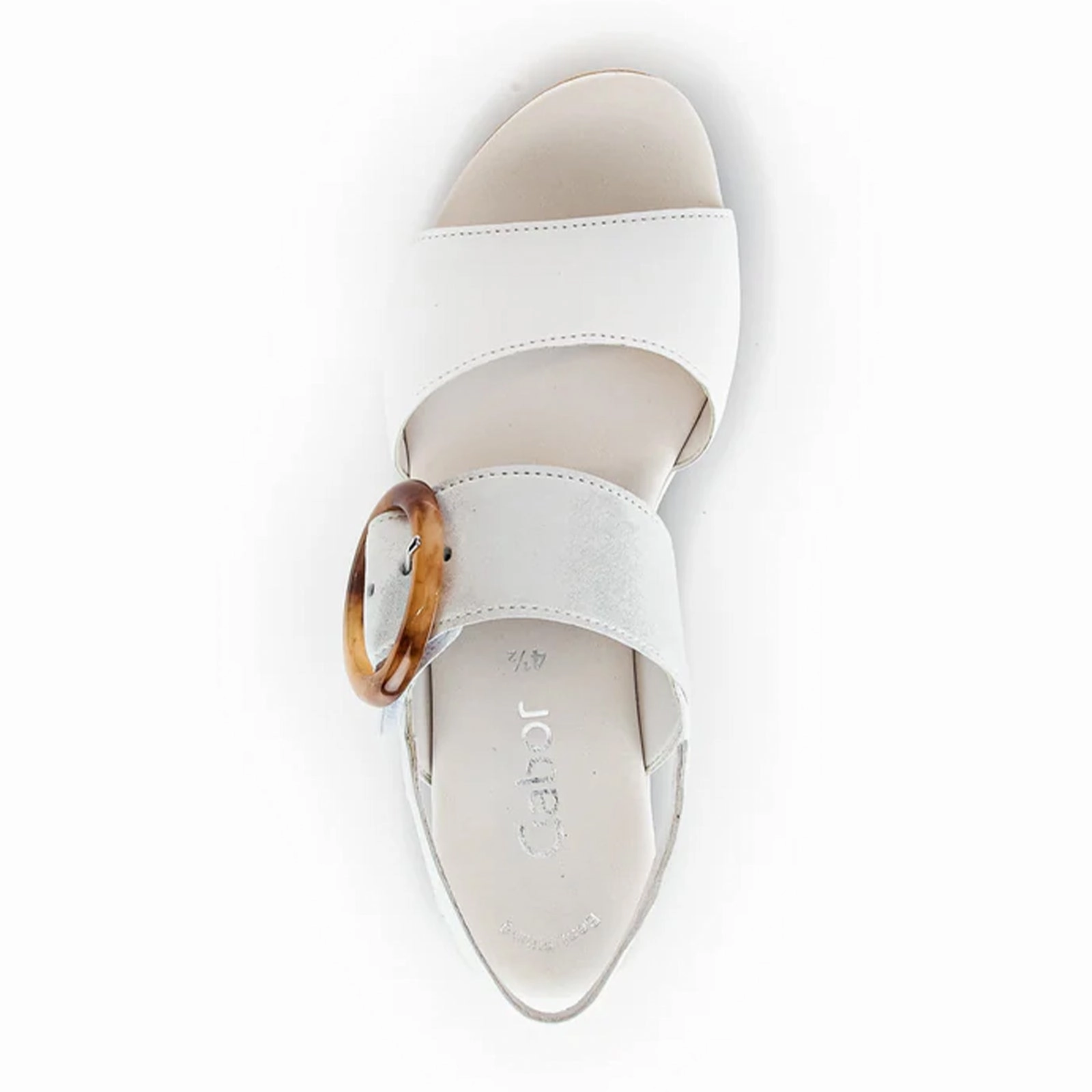 Speed Enhancement Gabor 645 Platform Wedge Sandal (Women) - Weiss/Ice Nappa