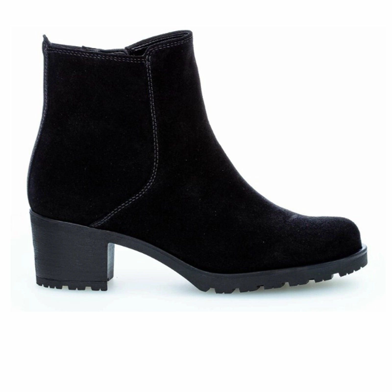 Gabor 800 Delight Ankle Boot (Women) - Black Suede Boho Touch