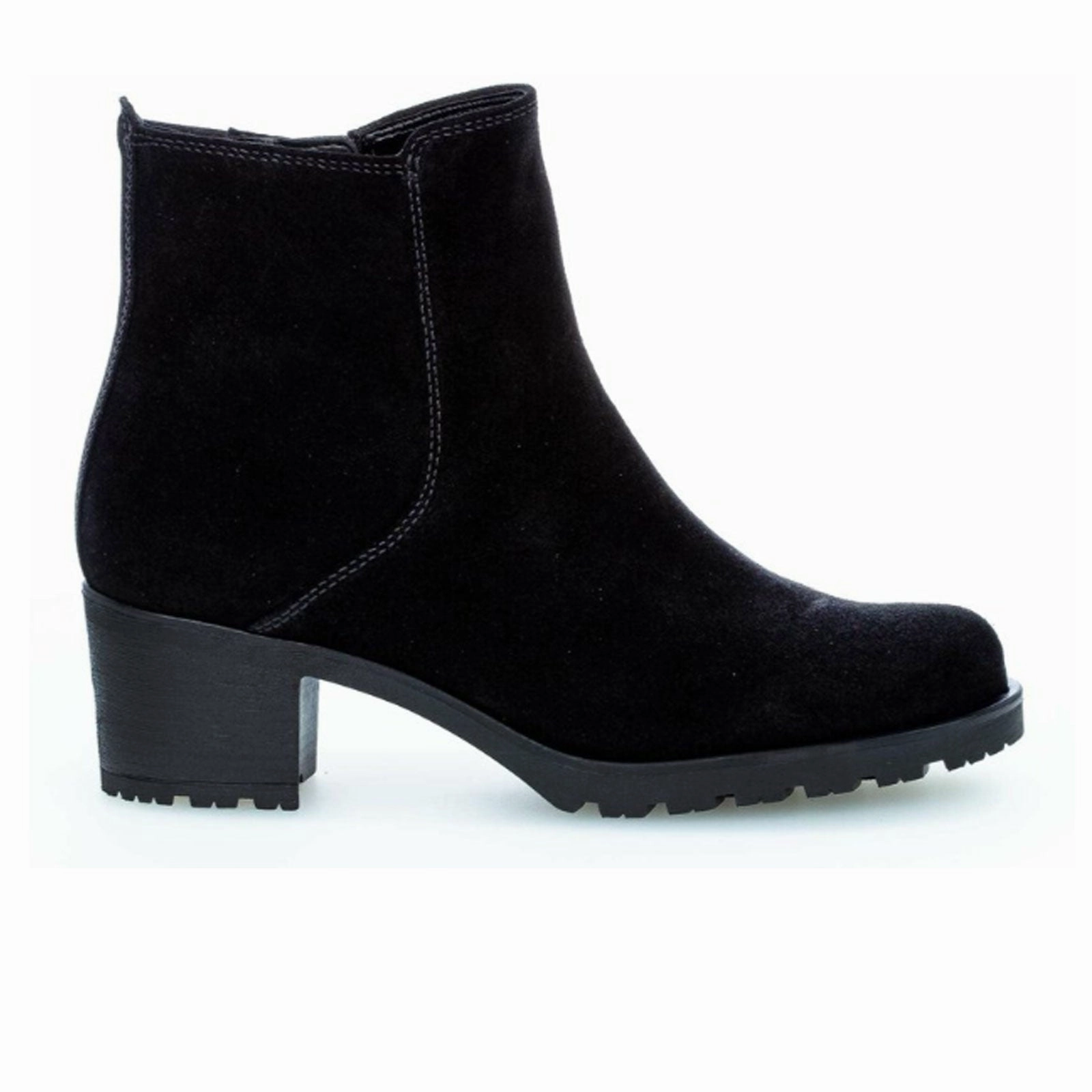 Gabor 800 Delight Ankle Boot (Women) - Black Suede Free Path Step Swift