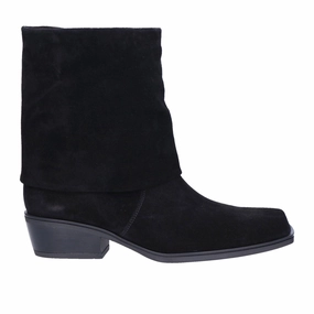 Gabor 915 Foldover Boot (Women) - Dreamvelour/Schwarz Seasonal Fit