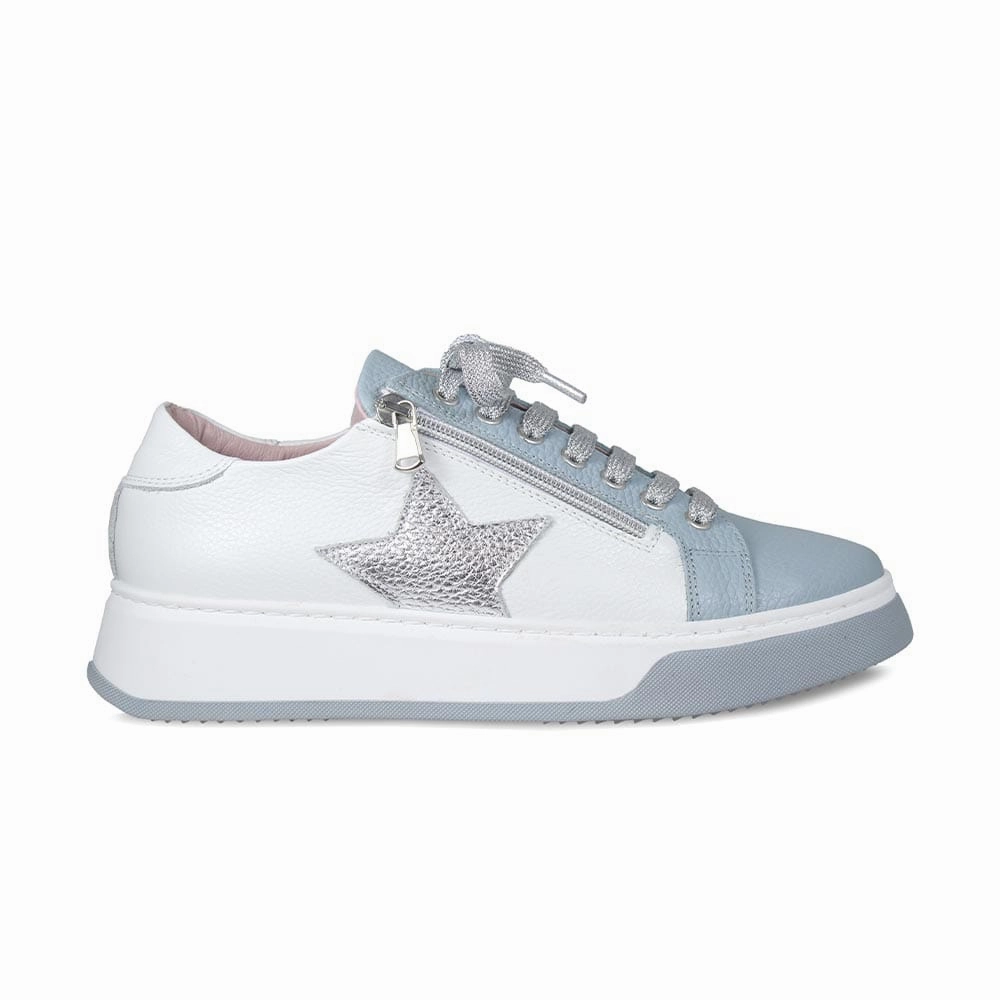 Galaxy: Pale Blue & White Leather No Hassle