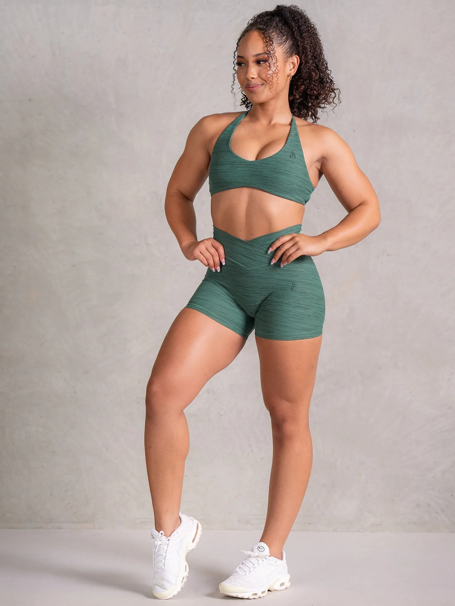 Icon Sports Crop - Fern Marl Biodegradable Fiber