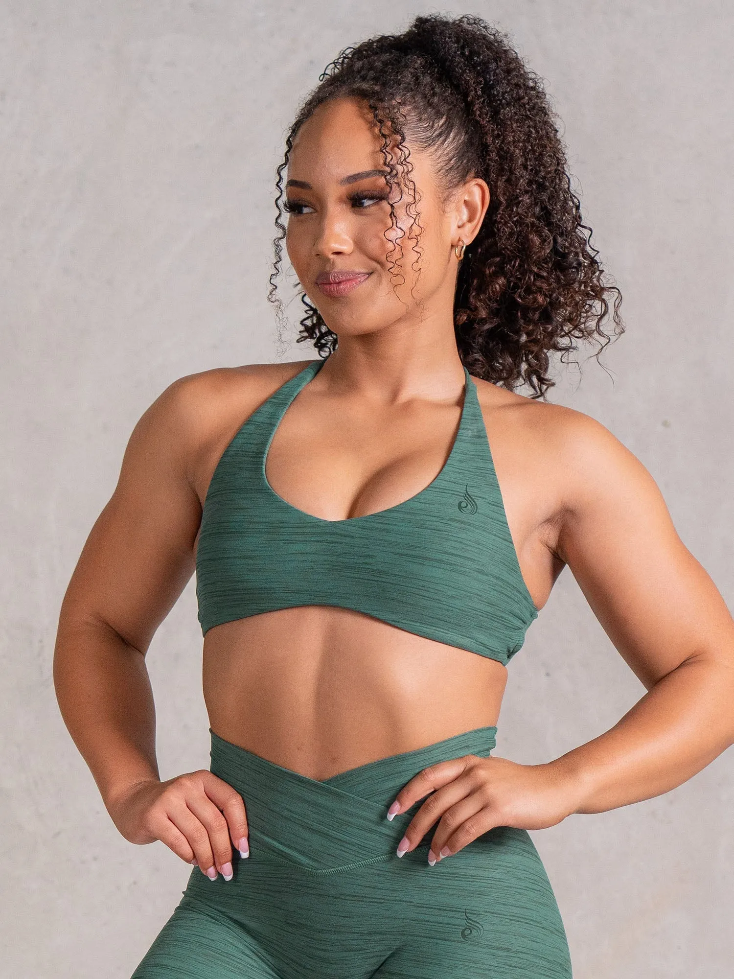 Icon Sports Crop - Fern Marl AntiPilling