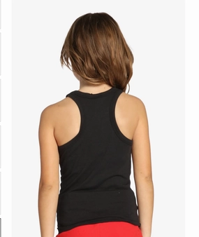 Girls Basic Tank Top - Black Party