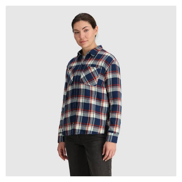 RaglanSleeve Women's Feedback Flannel Twill Shirt