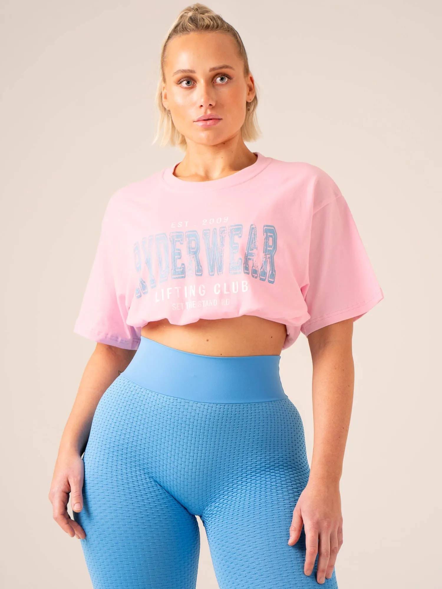 Grit Oversized T-Shirt - Pink Unisex Fashionable Fit