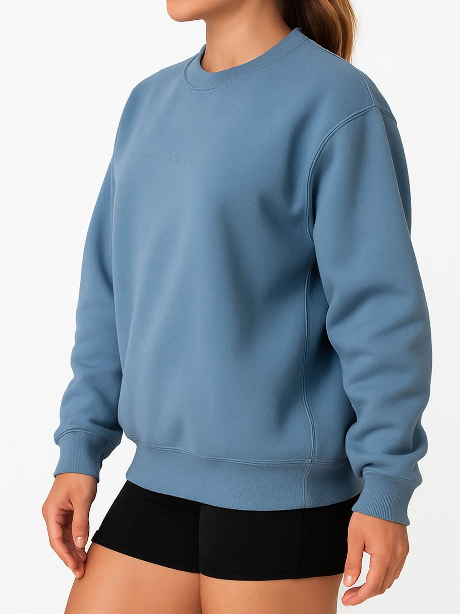 Performance Fit Boyfriend Pullover - Denim Blue