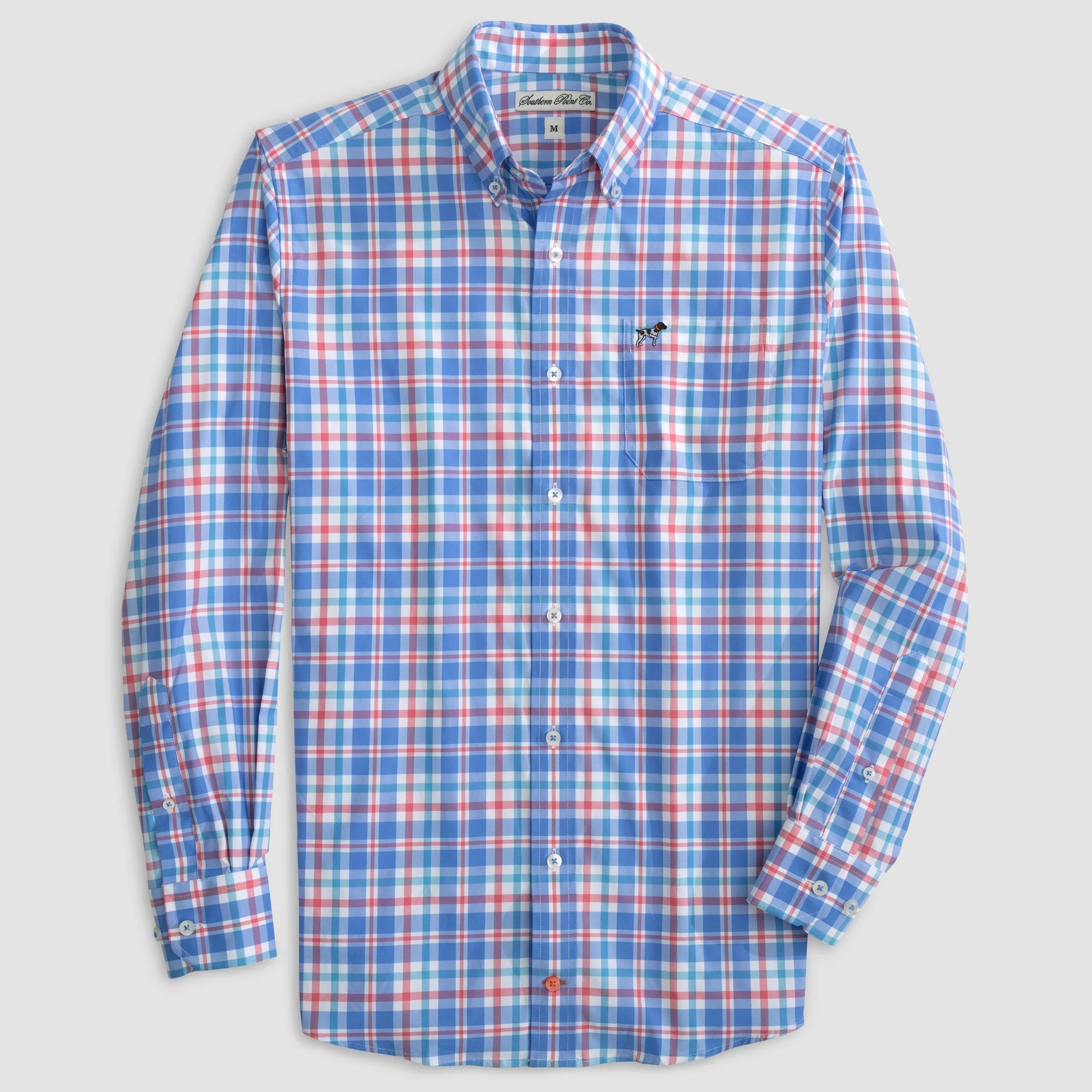 Hadley Performance Button Down - Breaker Plaid windproof
