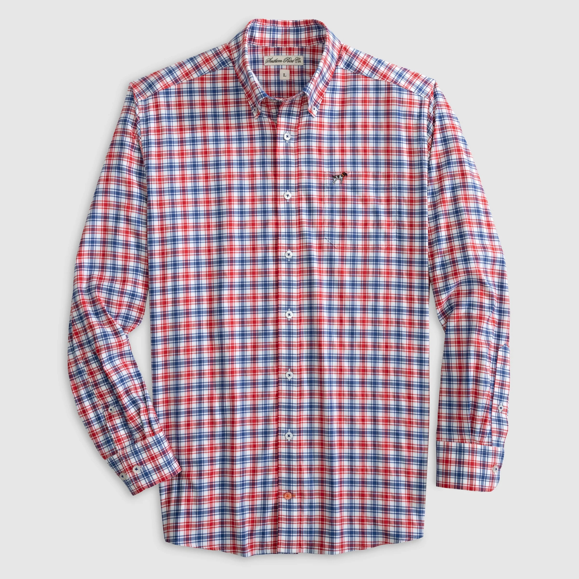 Track and field wear for kids Hadley Performance Button Down - Liberty Check