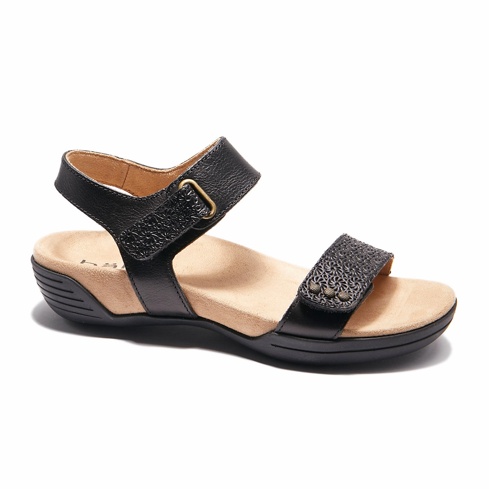 Halsa Dominica Backstrap Sandal (Women) - Black Foam Midsole