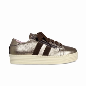 Easy Fit Hampton Stripe: Bronze Leather