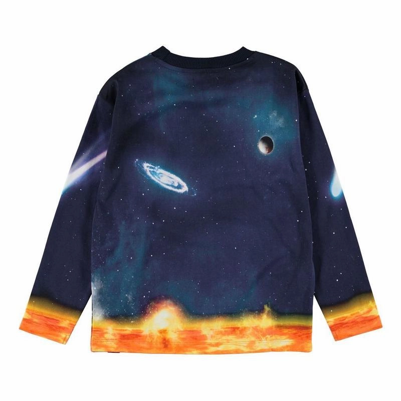 Cycling wear for kids Molo Kids Boy's Mountoo Sweatshirt - The Solar System