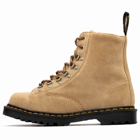 Routine Ready British Elegance Dr. Martens Barton Suede Boots - Sand