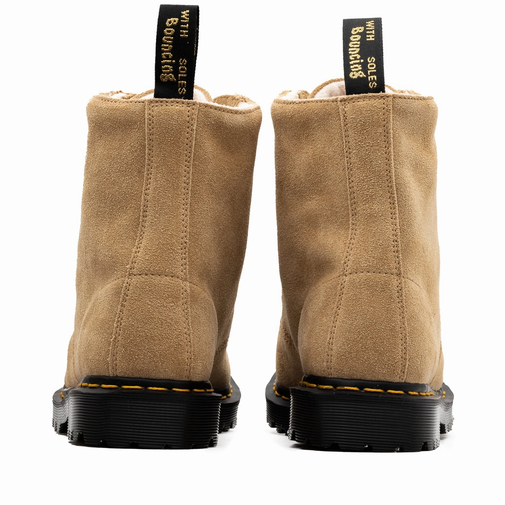 Heel Grip Dr. Martens Barton Suede Boots - Sand