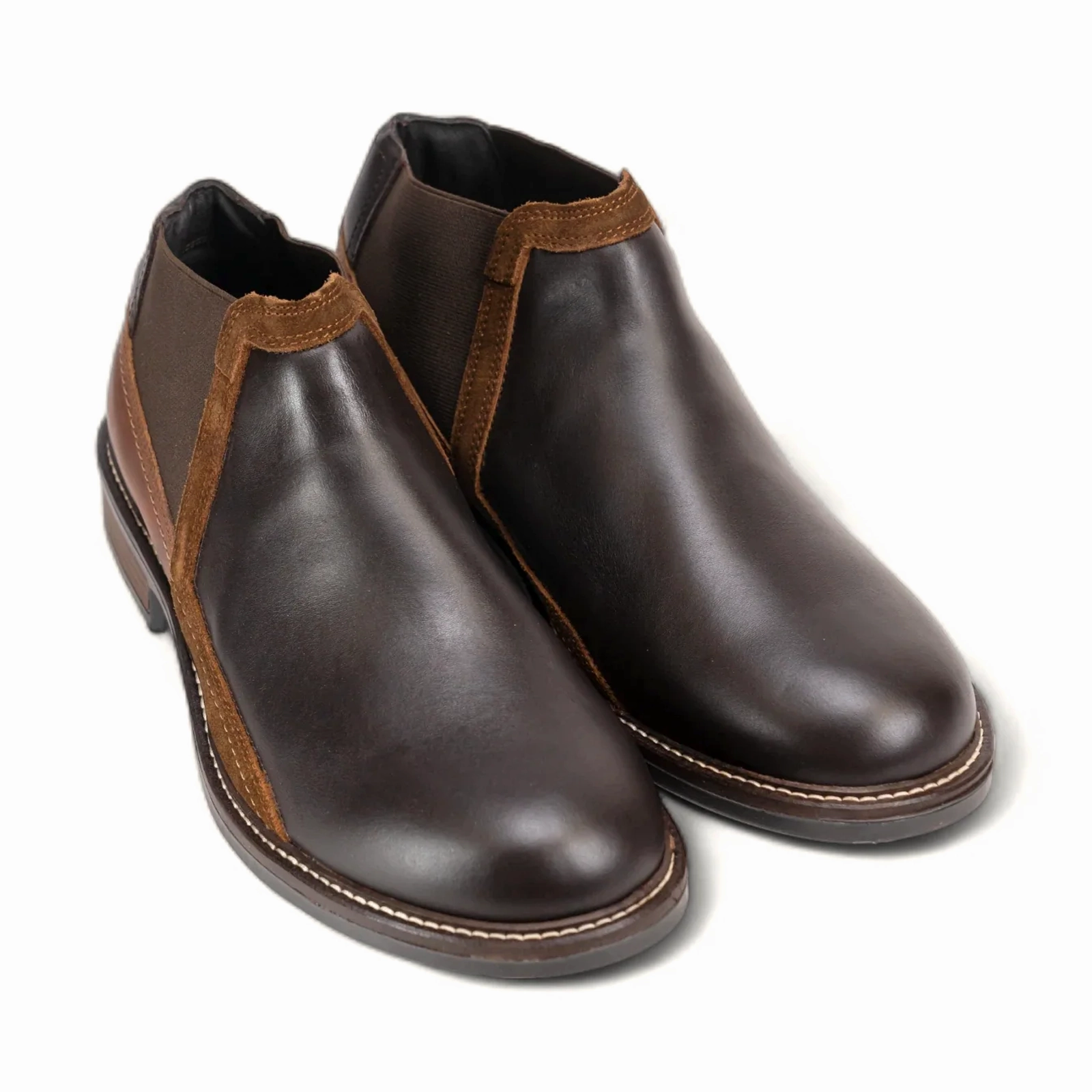 Daily Wear Naot Business Ankle Boot (Men) - Roast Brown/Seal
