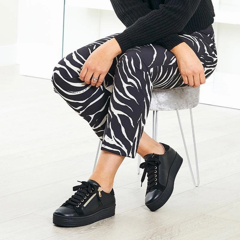 Harley: Black Leather & Suede Rain Ready