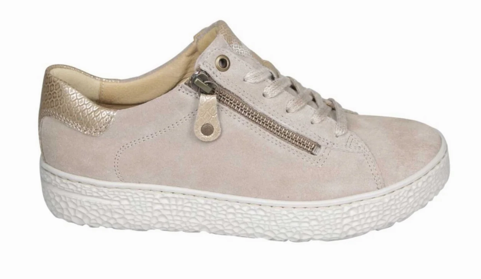 removable - lining shoes Adult - runner Hartjes Phil Birch/Gold Side Zip Oxford