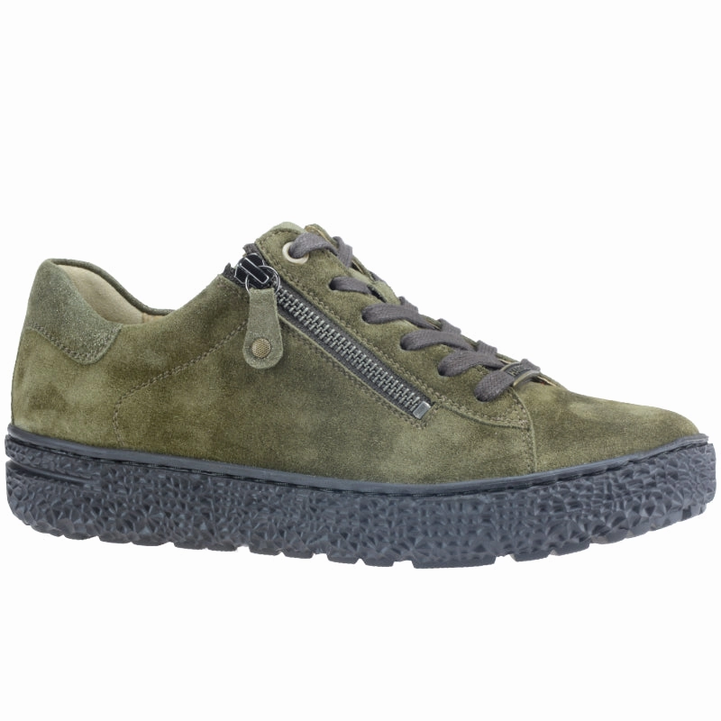 Hartjes Phil Olive Side Zip Oxford ShockAbsorbing Everyday Footwear