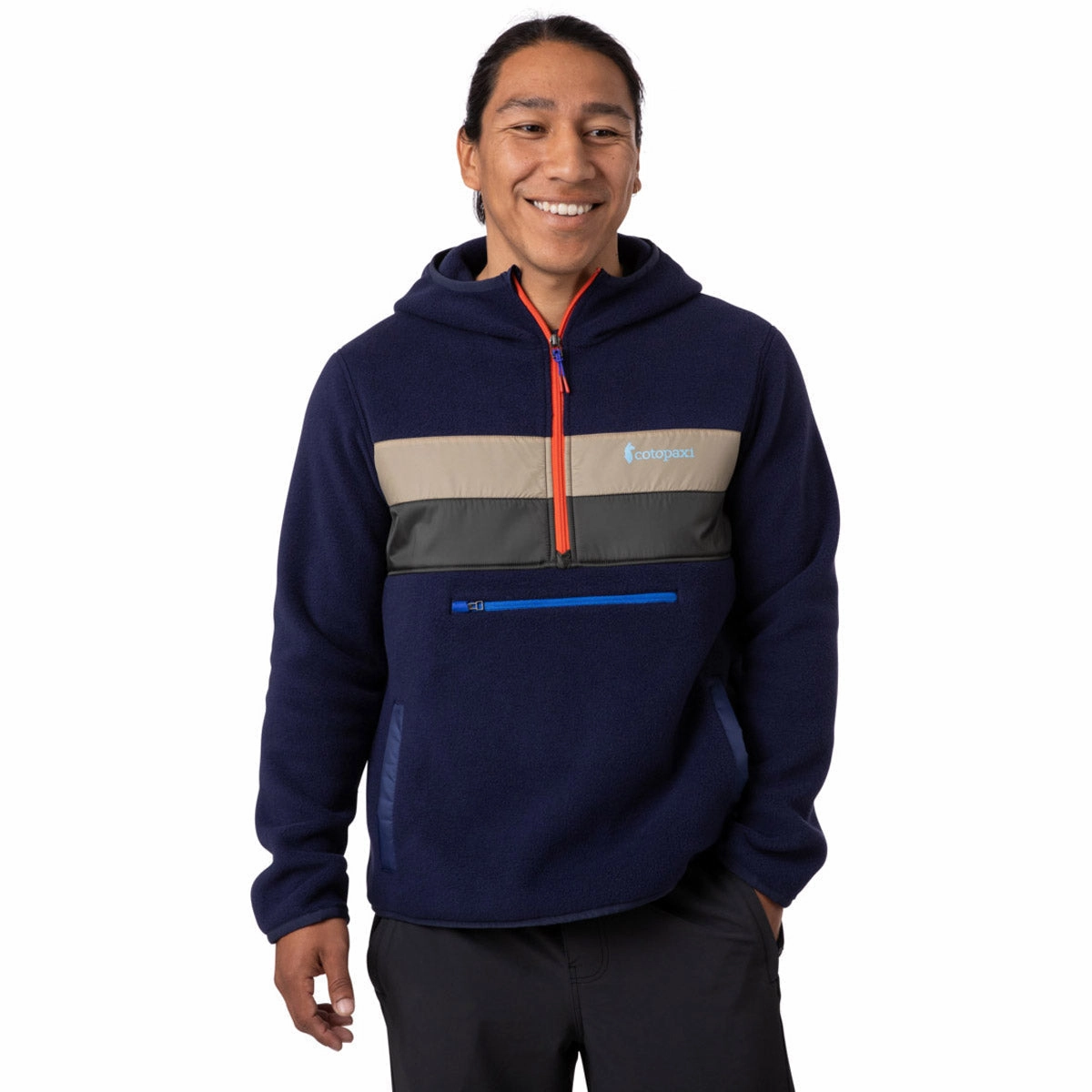 Men's Teca Fleece Hooded Half-Zip Jacket Home Outfit