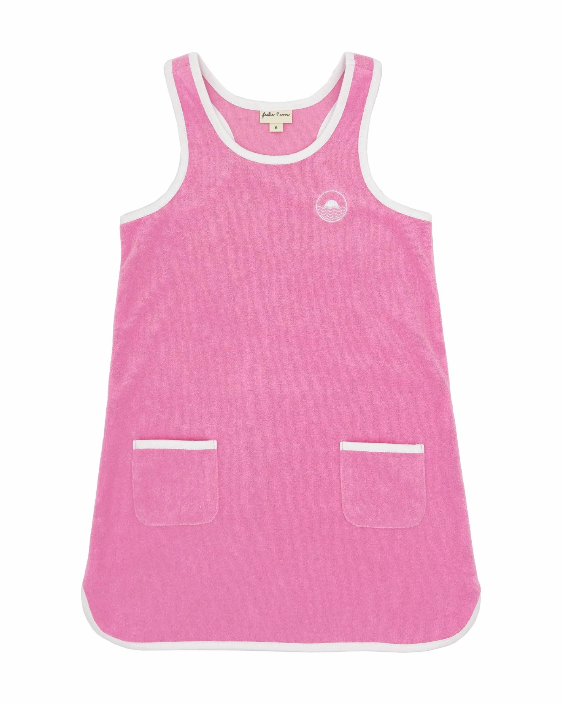 Clear Skies Ringer Tank Dress - Carnation Pink Tasseled Choir clothes for children