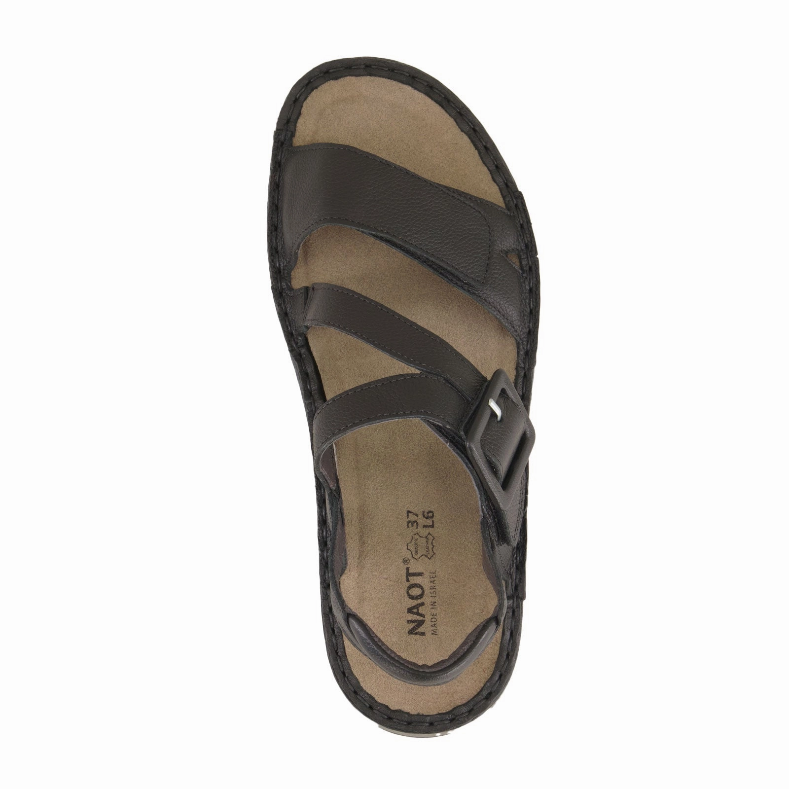 Naot Castelo Backstrap Sandal (Women) - Soft Black Leather Simple Step Quick Relaxation Step