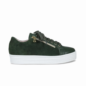 Dynamic Style Hero: Forest Green Leather & Suede