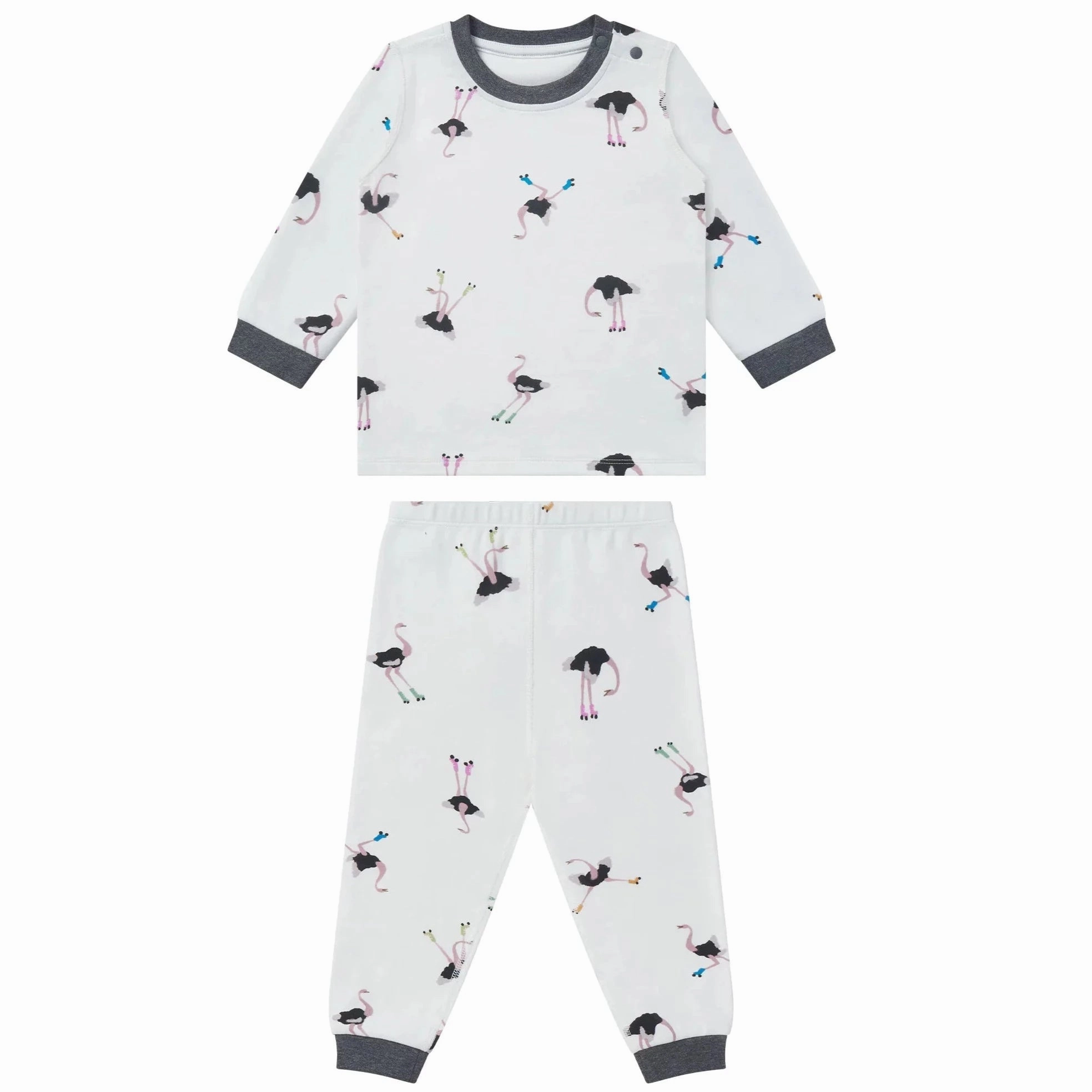 Nest Designs Kids/Baby Two-Piece Long Sleeve PJ Set (Organic Cotton) - Let's Roll! Adjustable Fall