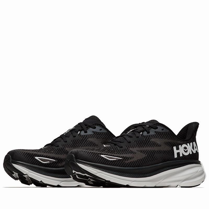 Pure Dash Day Wear Hoka Clifton 9 - Black/White