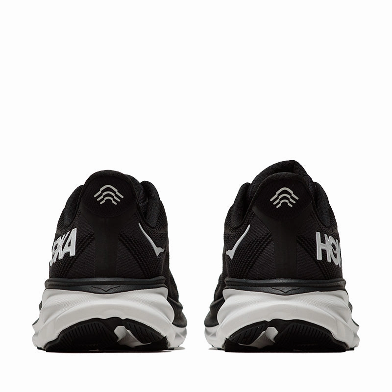 Soft Path Everyday Comfort Leather Hoka Clifton 9 - Black/White