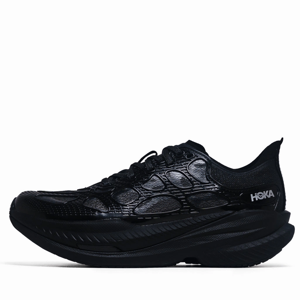 Flexible Comfort Hoka Mach X Caged - Black/Midnight Blue